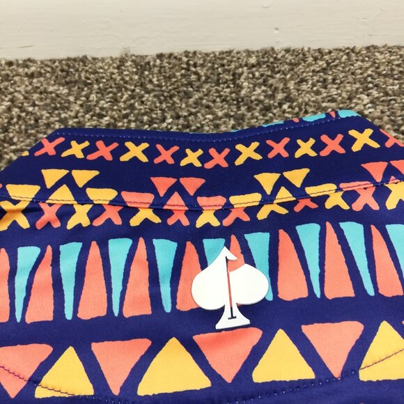 NWT Pins & Aces Jacket Aztec Southwestern Performance Golf 1/4 Zip Mens Small - Picture 6 of 10